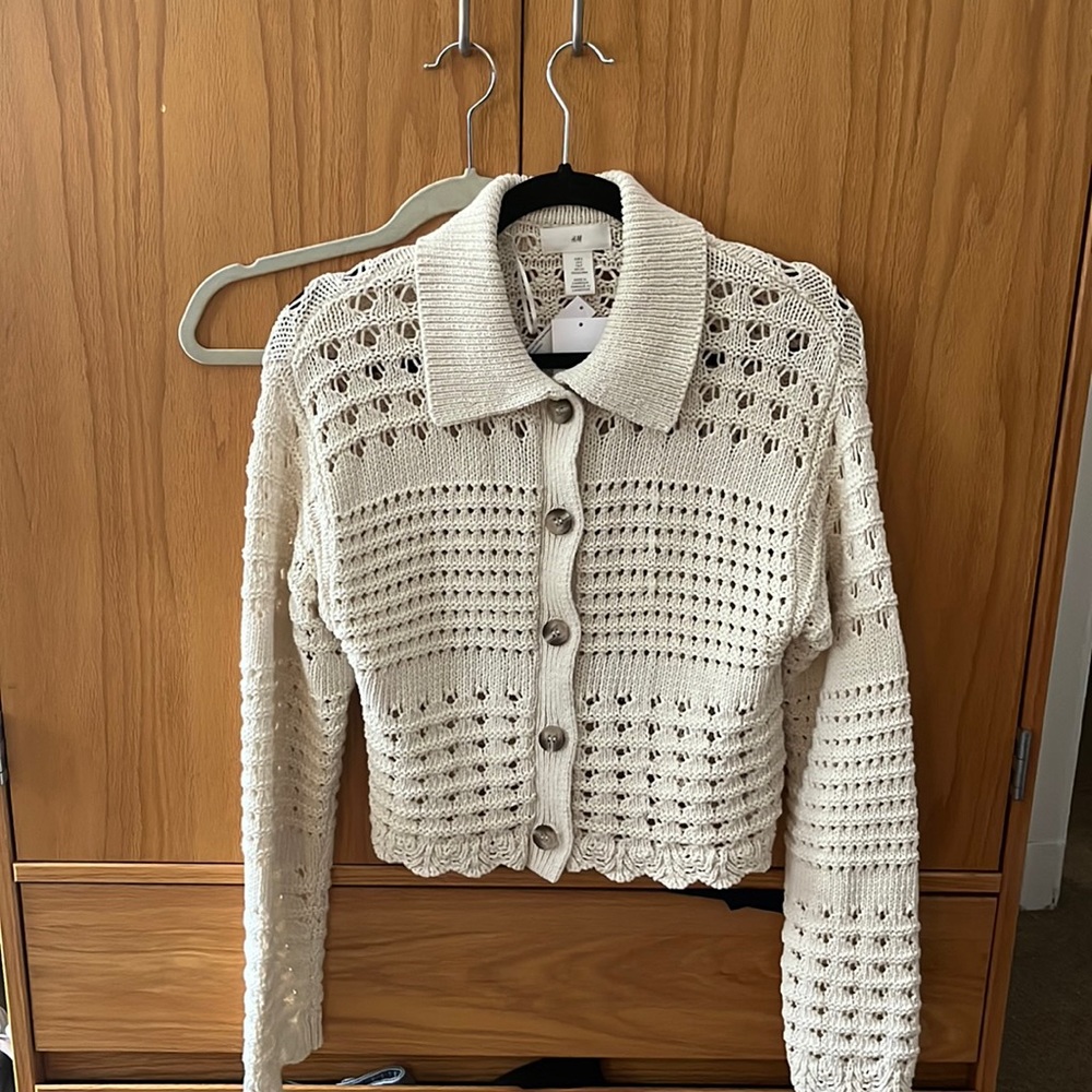 H&M Crochet Cardigan Top